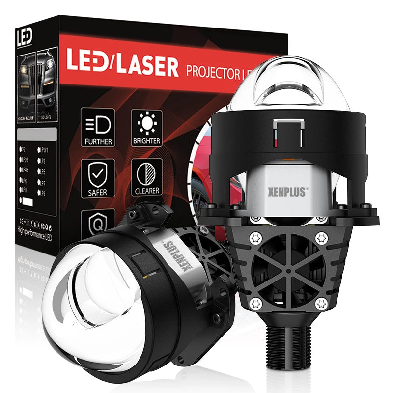 Custom Logo LAP01 3 Inch 12V 24V 6500k IP68 Waterproof Projector Headlight for Car Bi LED Projector Lens