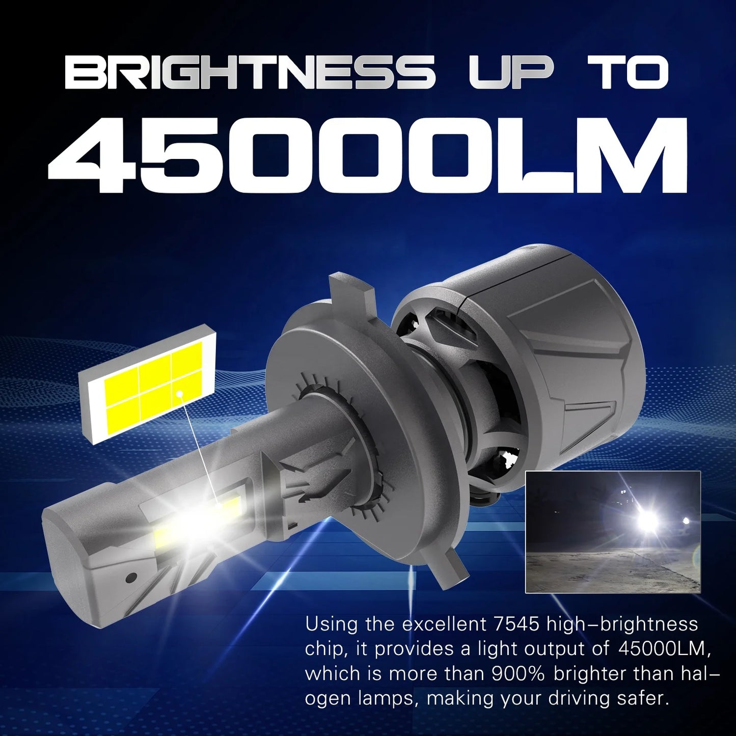 New Xenplus E11 180W 55000LM 6500K 4575 Chips H1 H3 H7 H4 H11 9005 9006 9004 9007 9012 H13 Car LED Headlight Bulbs