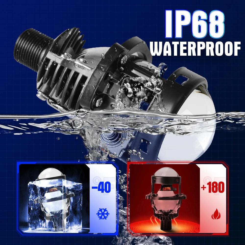 Wholesale Price LPW1 1.8 & 2inch  Mini Size 12V 60W Universal Bi Led Projector H1 H4 H7 9005 9006