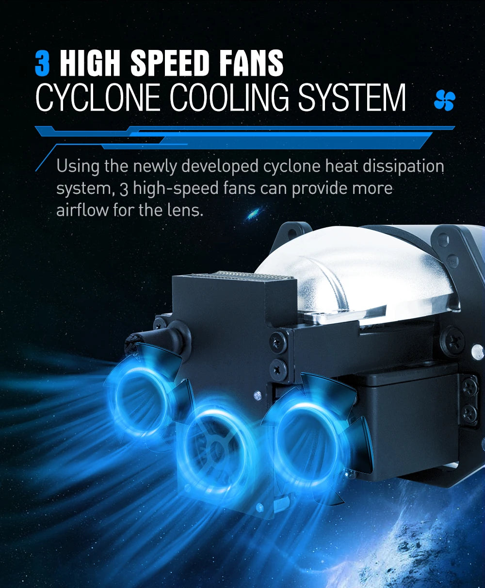 XENPLUS LP13 Bi LED Projector Lens 220W Laser 10W Car Fog Light 12V OSR Chips 3inch Light Bulb Accessories Wholesale