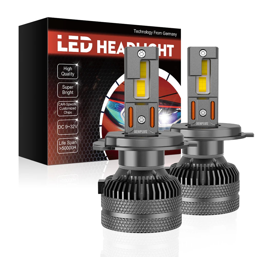 Xenplus High Power U20 120w 3570 Chip Ip67 Waterproof Super Bright 360 Degree Adjustable Beam Pattern H4 Led Headlight