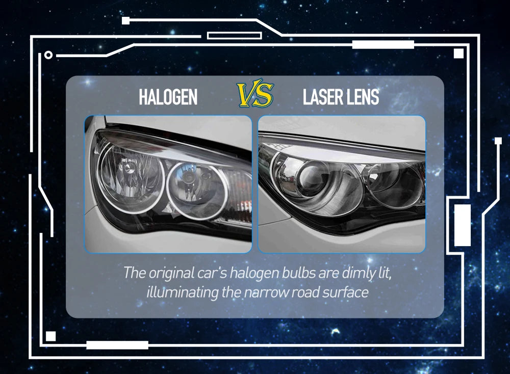 Xenplus Wholesale Cheap Price LP17 P40 3 Inch 90W Laser Bi-Led Projector H4 H7 H1 9005 Double Reflector Retrofit Car Headlight