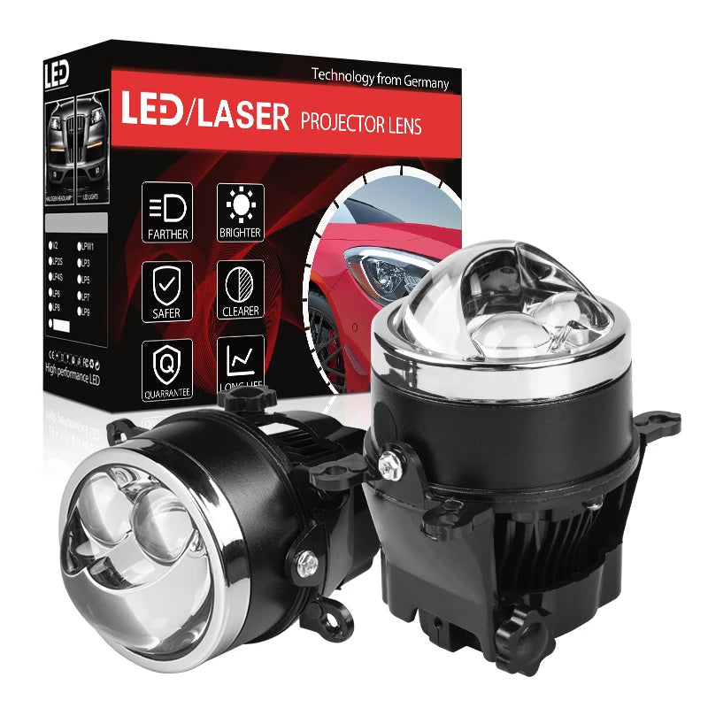 Low Price Wholesale LF4 3 INCH 12V 130W 30000LM 5500K High Beam Low Beam LED Laser Projector CAR Fog Light