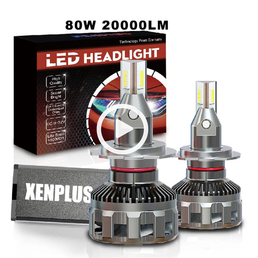 New P2 80W 20000lm 6500K 3570 Chip 9005 9005 9012 H7 H11 Led Single Beam Fog Light Motorcycle Light Car Led Headlight Bulbs