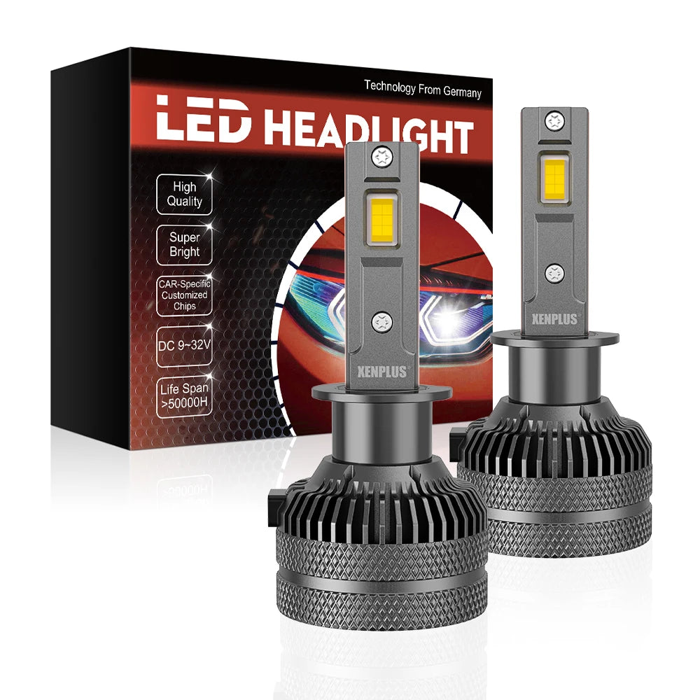 Xenplus High Power U20 120w 3570 Chip Ip67 Waterproof Super Bright 360 Degree Adjustable Beam Pattern H4 Led Headlight