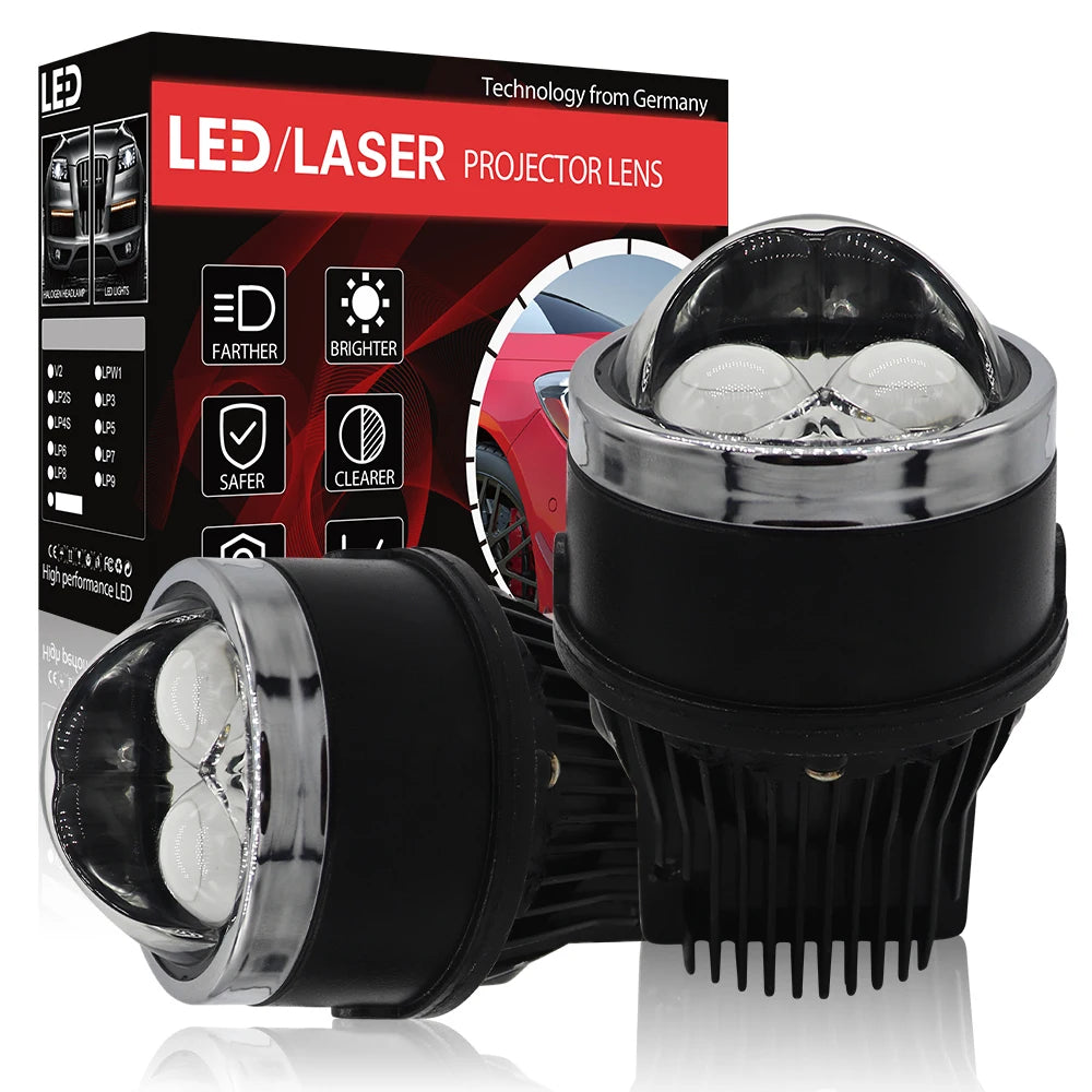 Low Price Wholesale LF4 3 INCH 12V 130W 30000LM 5500K High Beam Low Beam LED Laser Projector CAR Fog Light