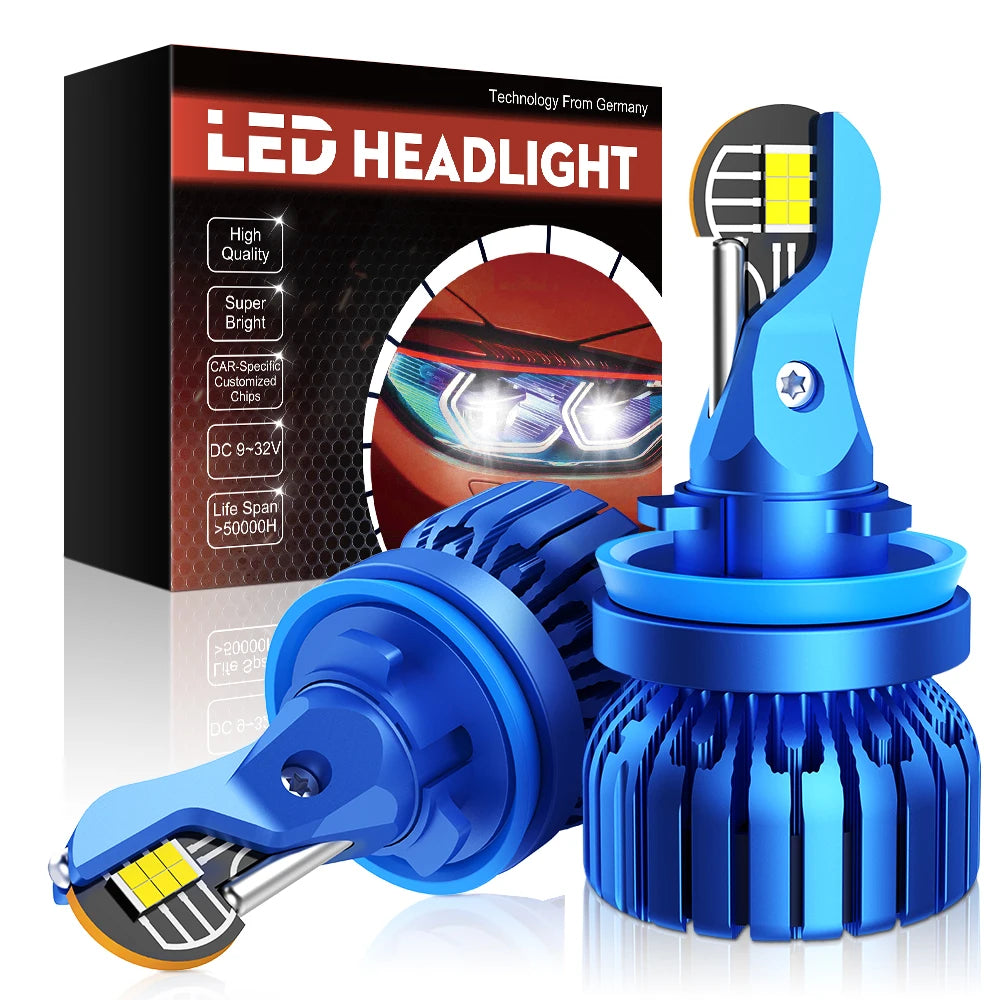 TK1 880 H1 H3 H4 H7 H11 H15 9006 9005 12V 140W 48000LM 6500K 3570 CHIP IP68 Universal Car Lights Led Headlight Bulb