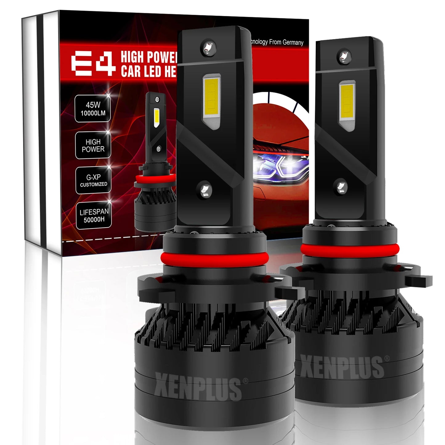 Xenplus High Power E4 90W 20000Lm LED Headlight Bulbs H4 H7 H11 H13 9004 9005 9006 9007 9012 Fog Light for Motorcycle and Car