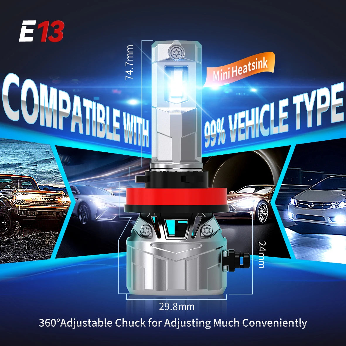 Xenplus Super Bright Led Headlight 110w 6500K H4 H7 H9 H11 9005 9006 Custom Vehicle Car Led Headlight Auto Led Headlamp