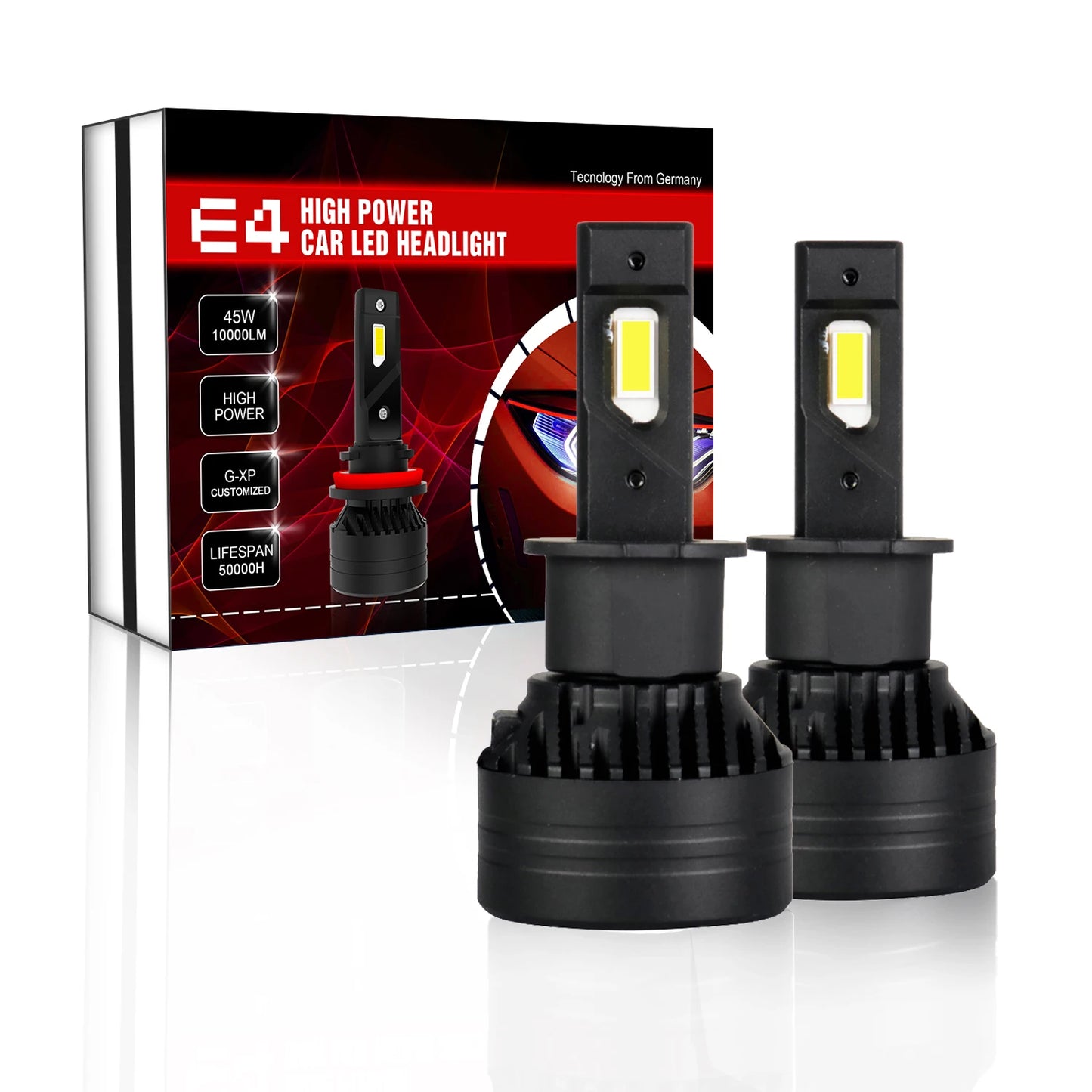 Xenplus High Power E4 90W 20000Lm LED Headlight Bulbs H4 H7 H11 H13 9004 9005 9006 9007 9012 Fog Light for Motorcycle and Car