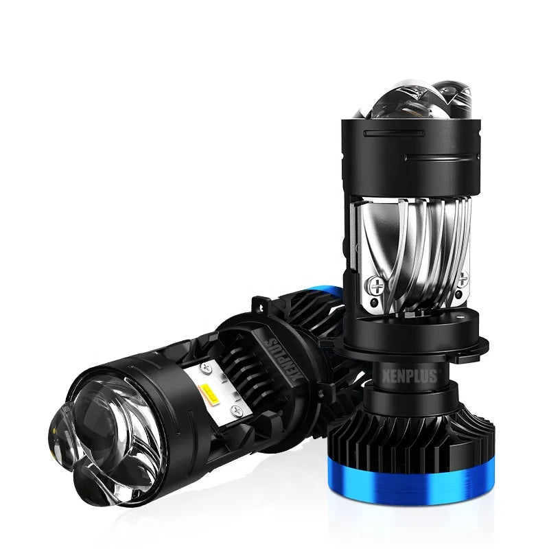 XENPLUS P15 160W 30000LM 6500K H4 Mini Bi LED Projector Lens High Low Beam 4 Groups Chips for Motorcycle Car Accessories