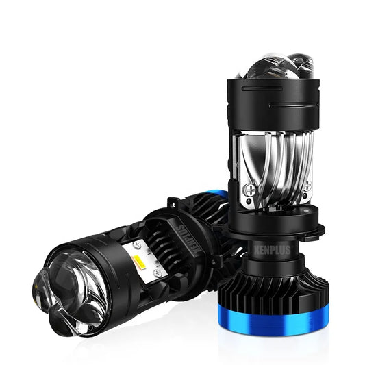 XENPLUS P15 160W 30000LM 6500K H4 Mini Bi LED Projector Lens High Low Beam 4 Groups Chips for Motorcycle Car Accessories