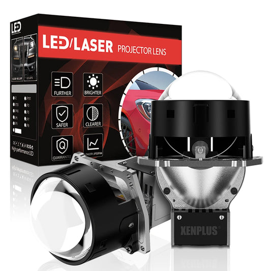 Xenplus LP39 Bi Led Projector 140w 6500k Upgraded Headlights Modified Universal 3 Inch Headlight Projector Double Lamp Cup Lens