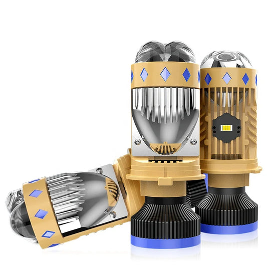 Xenplus P11 110W 170W 24000Lm 6500K White Laser Matrix H4 Projector Lens for BMW Audi Honda Vehicles 12V LED Front Bulb