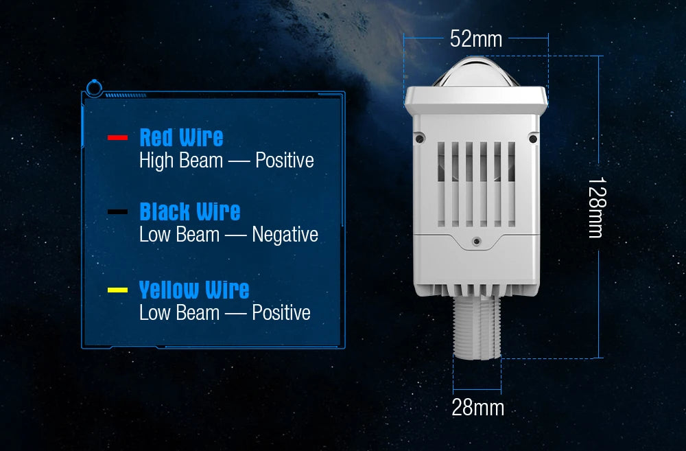 Low Price LP15 1.8 Inch 12V 20000LM 6500K LED 110W High Beam/LOW Beam 70W Car Headlight 10W Laser Projector Lens