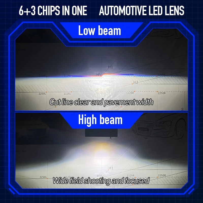 XENPLUS LP34 120W 140W 40000LM 6500K 3 Inch Non Destructive Dual Lamp Cup Bi LED Projector Lens Bi LED Projector