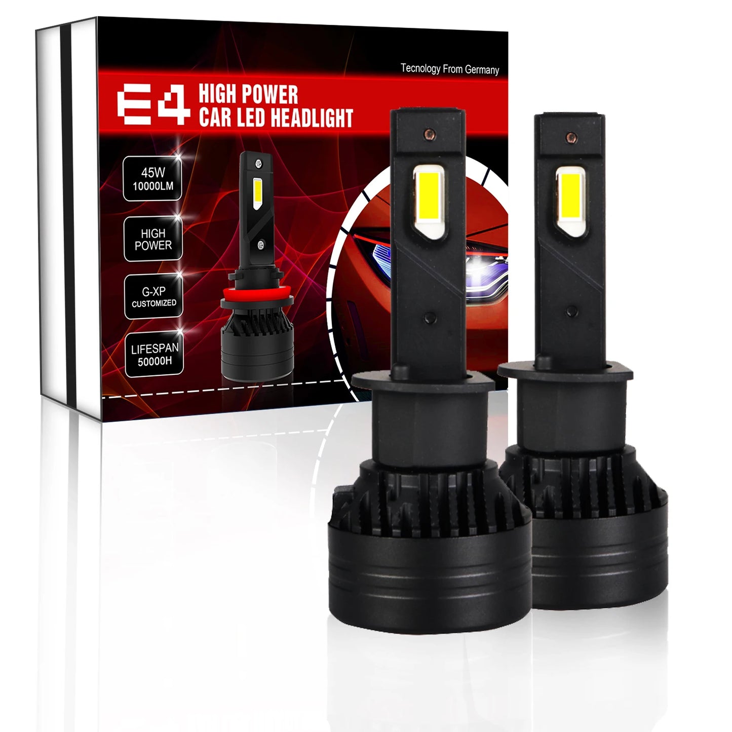 Xenplus High Power E4 90W 20000Lm LED Headlight Bulbs H4 H7 H11 H13 9004 9005 9006 9007 9012 Fog Light for Motorcycle and Car