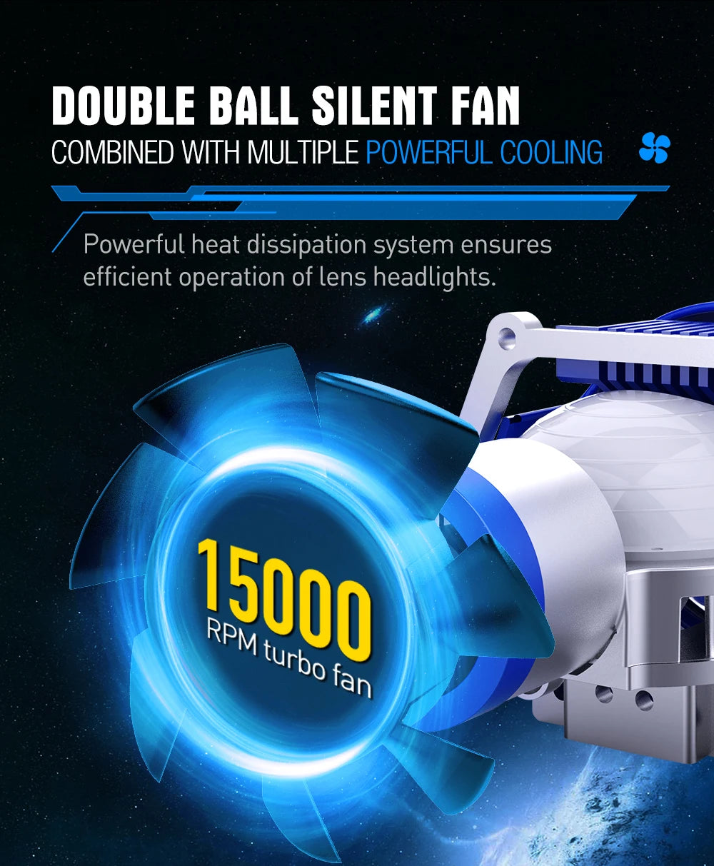 Xenplus Wholesale Cheap Price LP17 P40 3 Inch 90W Laser Bi-Led Projector H4 H7 H1 9005 Double Reflector Retrofit Car Headlight