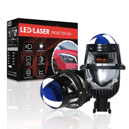 Hot Sale Blue Lens LPW2 RHD LHD H4  Universal 80W Auto Mini Size Bi-Led Projector 1.8Inch 2inch  2.5inch Led Projector Lens