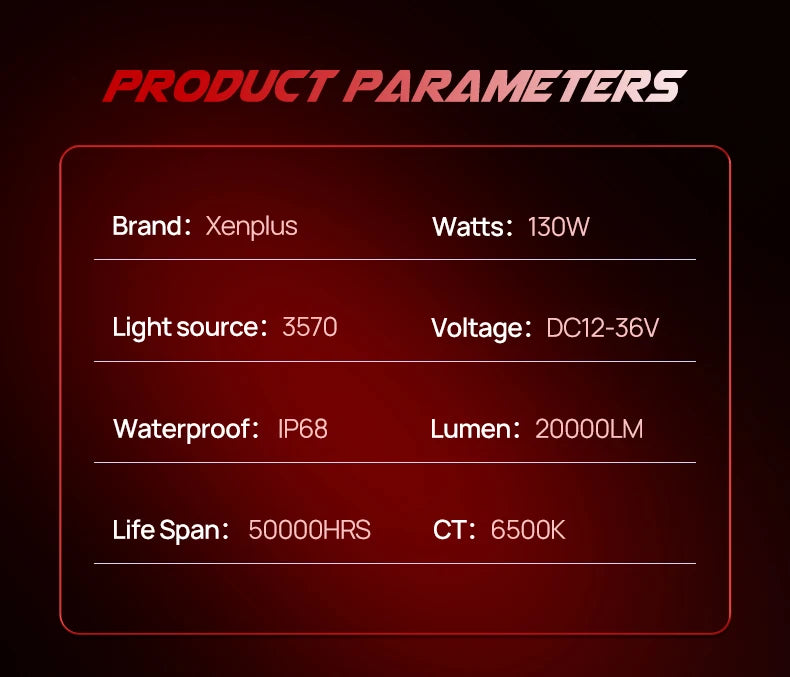 XENPLUS U17 130W 20000LM 6500K H1 H3 H4 H7 H11 H13 9005 9006 9012 9004 9007 Auto Lighting Systems H7 Car Light  BUlb