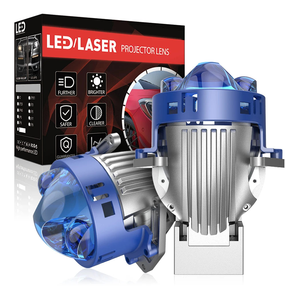 XENPLUS Car Lights Accessories LP19 12V 160W 20000LM Koito Bi Led Laser Projector Lens Headlight 3 Inch