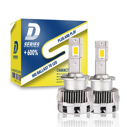 Xenplus Newest  DA1 D4S D4R  Upgrade 600% Bright 35W Led Headlights Conversion Kit Plug and Play To Original HID Ballast