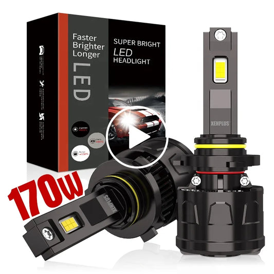 XENPLUS High Power CA4 170W 45000LM 6500K H1 H4 H7 H11 H13 9004 9005 9006 9007 9012 LED Headlights H7 Headlight Bulb