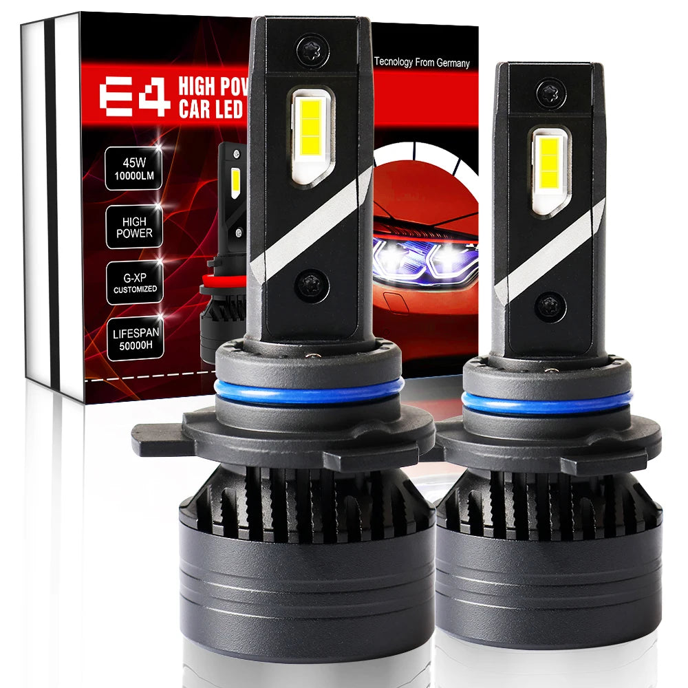 Xenplus High Power E4 90W 20000Lm LED Headlight Bulbs H4 H7 H11 H13 9004 9005 9006 9007 9012 Fog Light for Motorcycle and Car