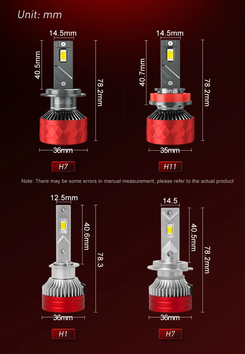 Xenplus High Power U20 120w 3570 Chip Ip67 Waterproof Super Bright 360 Degree Adjustable Beam Pattern H4 Led Headlight