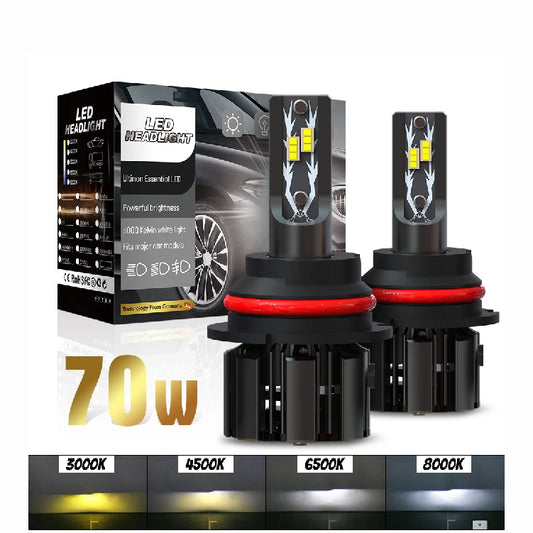 High Quality U12 12V 70W 20000Lm 6500K 3570 CHIP Fog Light Motorcycle Light 9007 Dual Beam Led Car Headlights Headlamp