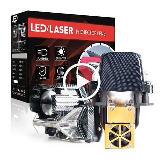 140W 6000K 3 Inch Lens Easy Install Strong Stability Increases Original Car Lighting Brightness 3 Times 4-5 Lanes Light Width