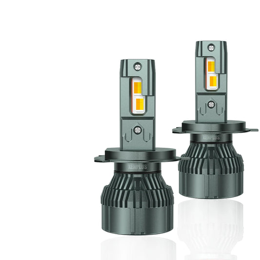 Xenplus Super Bright High Power Canbus 120W 30000lm 3570 Chip Single Copper Tube External Driver H4 H7 H11 Led Headlights