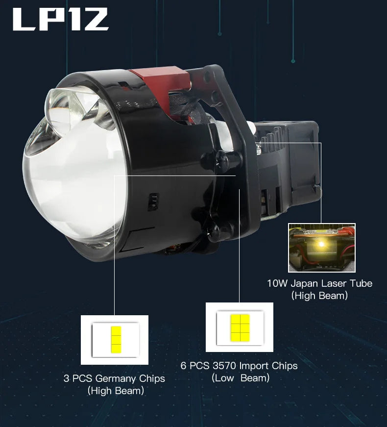 XENPLUS Factory Wholesale 3 Inch Big Power 120W Projector LHD 6000k 20000lm LED Headlights Hot Sell Laser Products