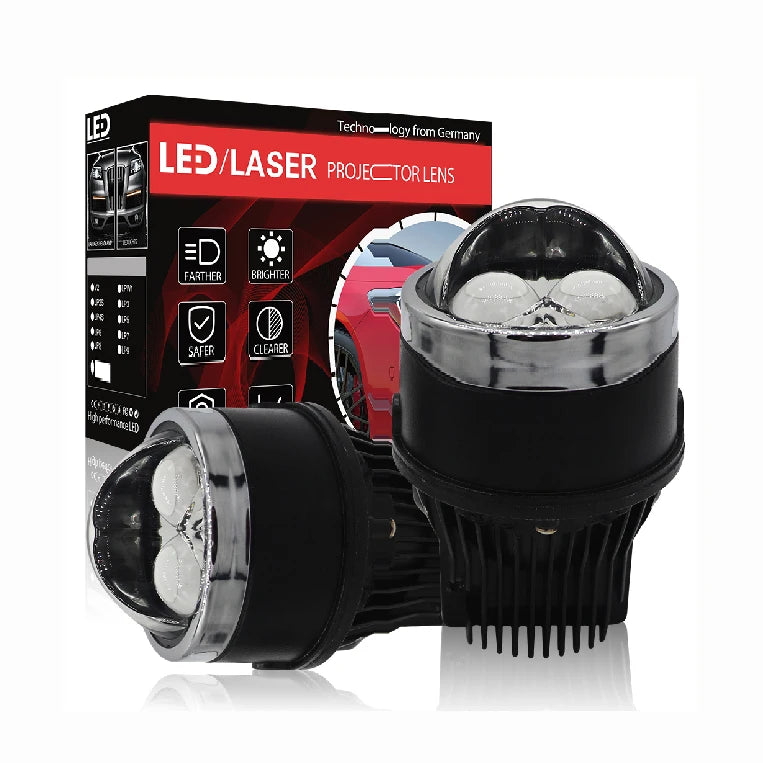 Low Price Wholesale LF4 3 INCH 12V 130W 30000LM 5500K High Beam Low Beam LED Laser Projector CAR Fog Light