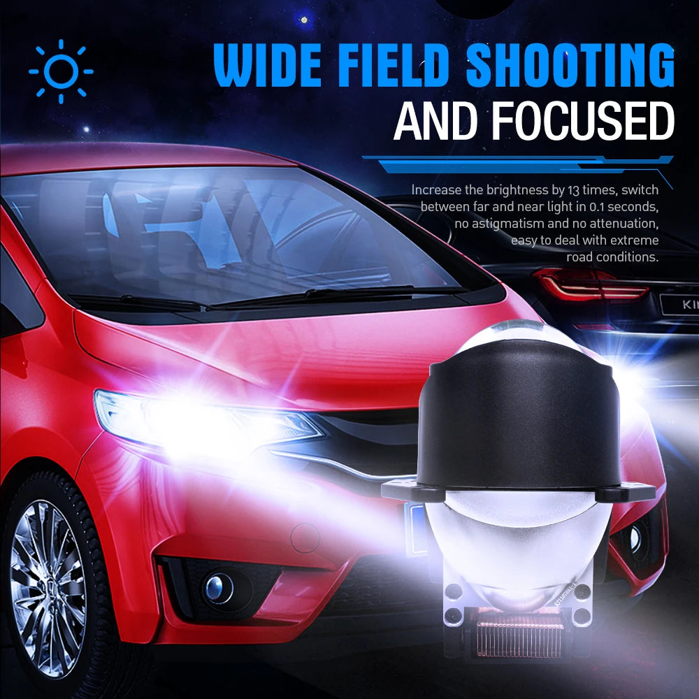 XENPLUS LP13 Bi LED Projector Lens 220W Laser 10W Car Fog Light 12V OSR Chips 3inch Light Bulb Accessories Wholesale