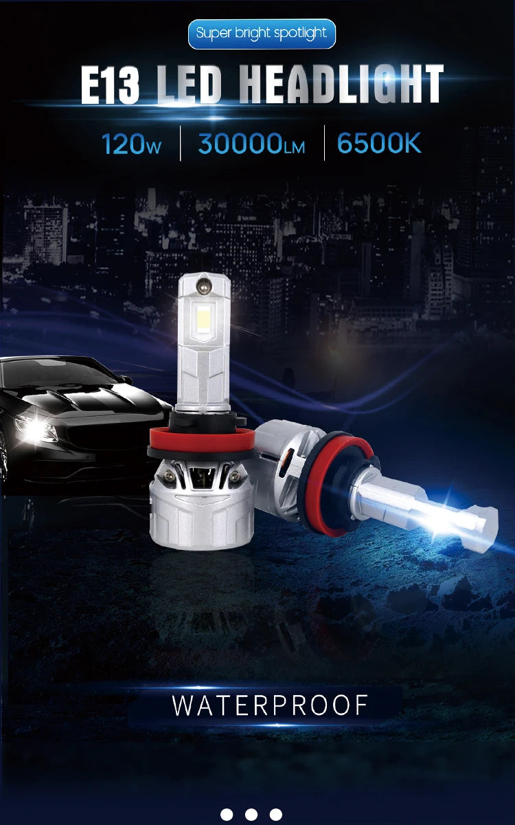 Xenplus Super Bright Led Headlight 110w 6500K H4 H7 H9 H11 9005 9006 Custom Vehicle Car Led Headlight Auto Led Headlamp