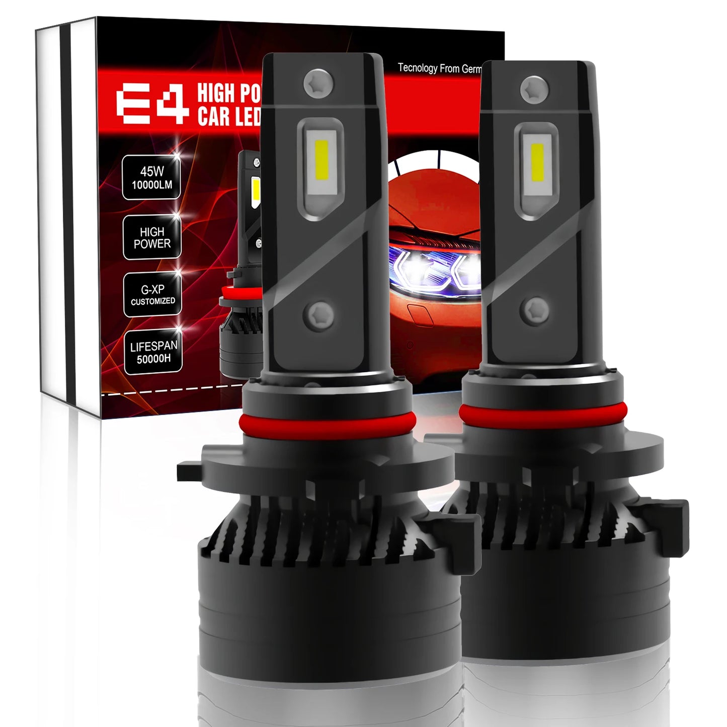 Xenplus High Power E4 90W 20000Lm LED Headlight Bulbs H4 H7 H11 H13 9004 9005 9006 9007 9012 Fog Light for Motorcycle and Car