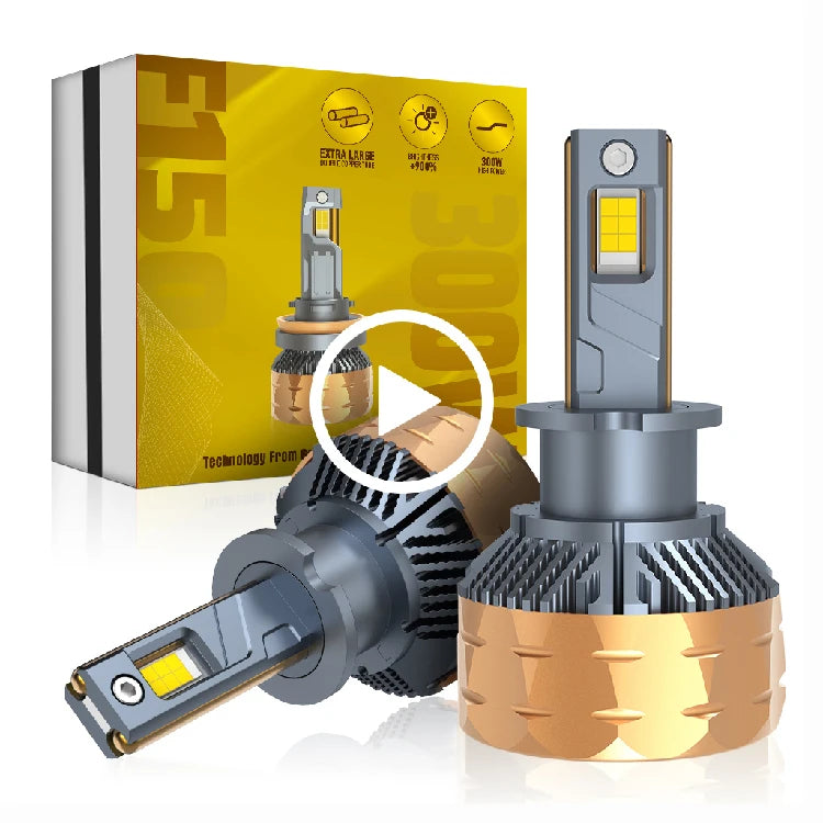 Xenplus High Quality F150 300W 50000LM 6500K Auto Lighting System IP68 H1 H4 H7 H11 9005 9006 H3 High Power Car Led Headlights