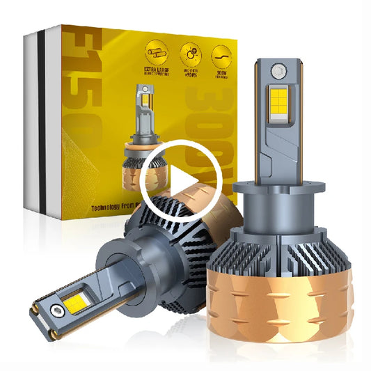 Xenplus High Quality F150 300W 50000LM 6500K Auto Lighting System IP68 H1 H4 H7 H11 9005 9006 H3 High Power Car Led Headlights