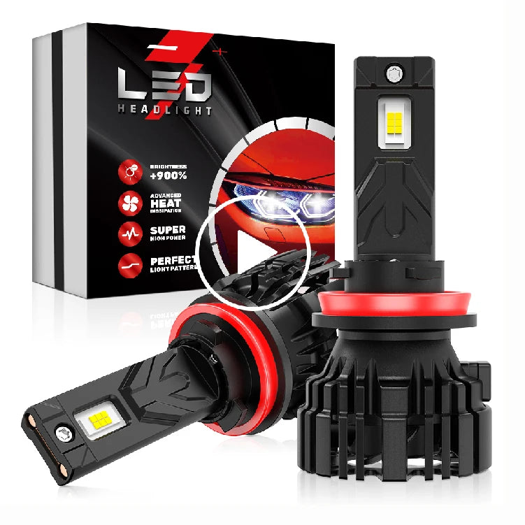 XENPLUS F60 Plus 130W High Power LED Headlights 48000LM 6500K GXP 7035 CHIP IP68 H1 H3 H7 H8 H9 H11 HB3 9005 HB4 9006 12V New