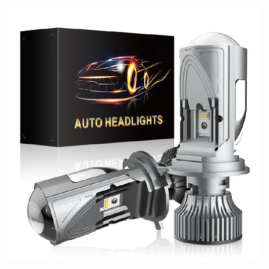 P8 110W 8-32V 10000LM 6000K Customized Chip Mini Small Size Easy To Install H4 Car Headlight Bi Led Projector Lens