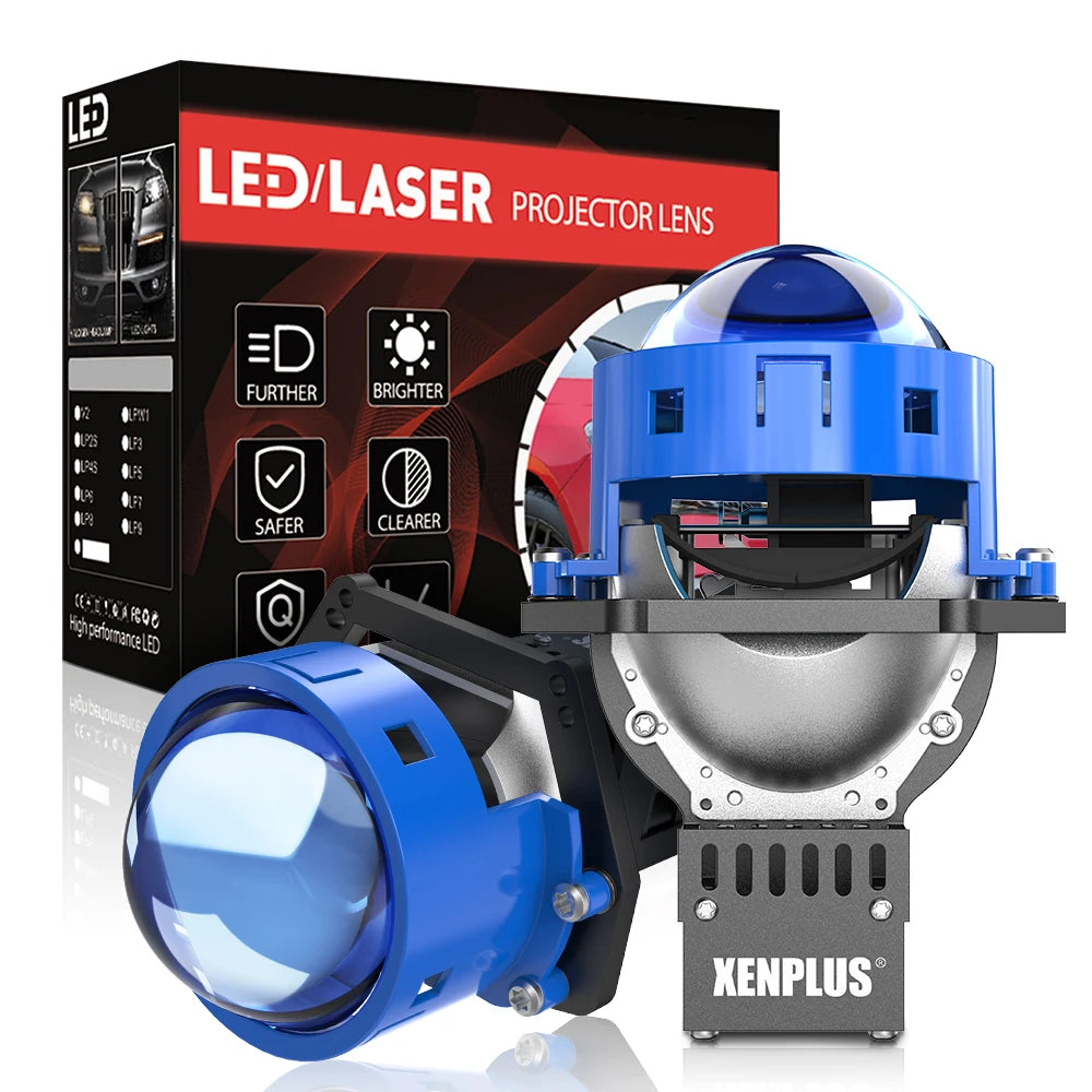 LP22 RHD/LHD 12V 130W 110W 30000LM 6500K 3 Inch Car Bi LED Projector Biled Laser Projector