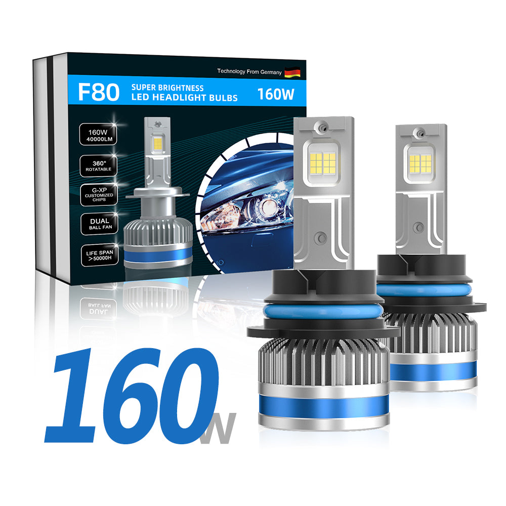 XENPLUS LED Headlight F Series F80 High Power 160W 40000LM Led Car Bulbs