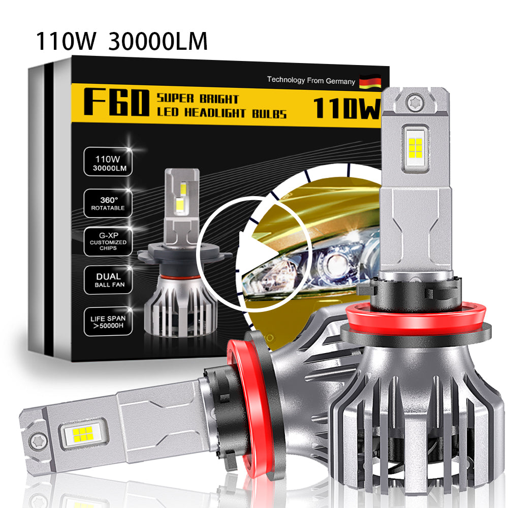 Xenplus LED Headlight F Series F60 Cheapest Price Car 110W  6500K 110W 30000LM Auto Fog Light Led Lamp