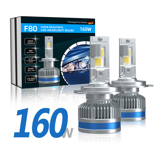 XENPLUS LED Headlight F Series F80 High Power 160W 40000LM Led Car Bulbs