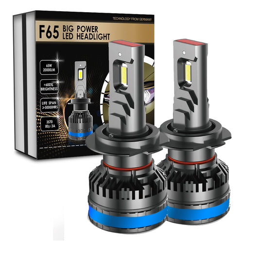 Xenplus F65 2pcs Car Led Headlight H7 H4 H1 H3 H11 H8 H9 9005 9007 Fog Lamp 40000LM 3570 Chip Auto Light Bulb