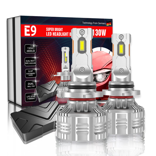 Xenplus E9 9006 Car light Economize Energy  130W 28000LM 9004 Led H1 H4 9005 H7 H11  H13 Car  Light Car LED Headlight Bulbs