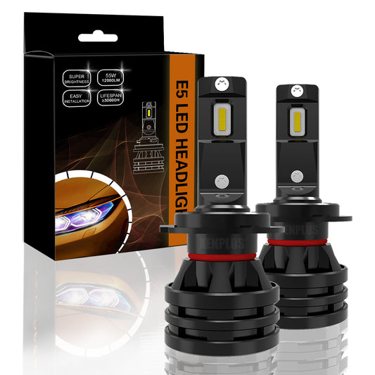 Xenplus E5 2pcs Car Led headlight H7 H4 H1 H3 H11 H8 H9 9005 9006 Fog lamp 16000LM CSP Chip Auto Light Bulb