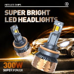 Xenplus New Arrival Factory Wholesale F150 12V 300W 50000LM 6500K IP68 H1 H3 H4 H11 H13 9005 HB3 9006 HB4 Car Led Headlight Bulb