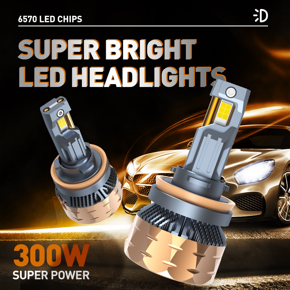 Xenplus New Arrival Factory Wholesale F150 12V 300W 50000LM 6500K IP68 H1 H3 H4 H11 H13 9005 HB3 9006 HB4 Car Led Headlight Bulb